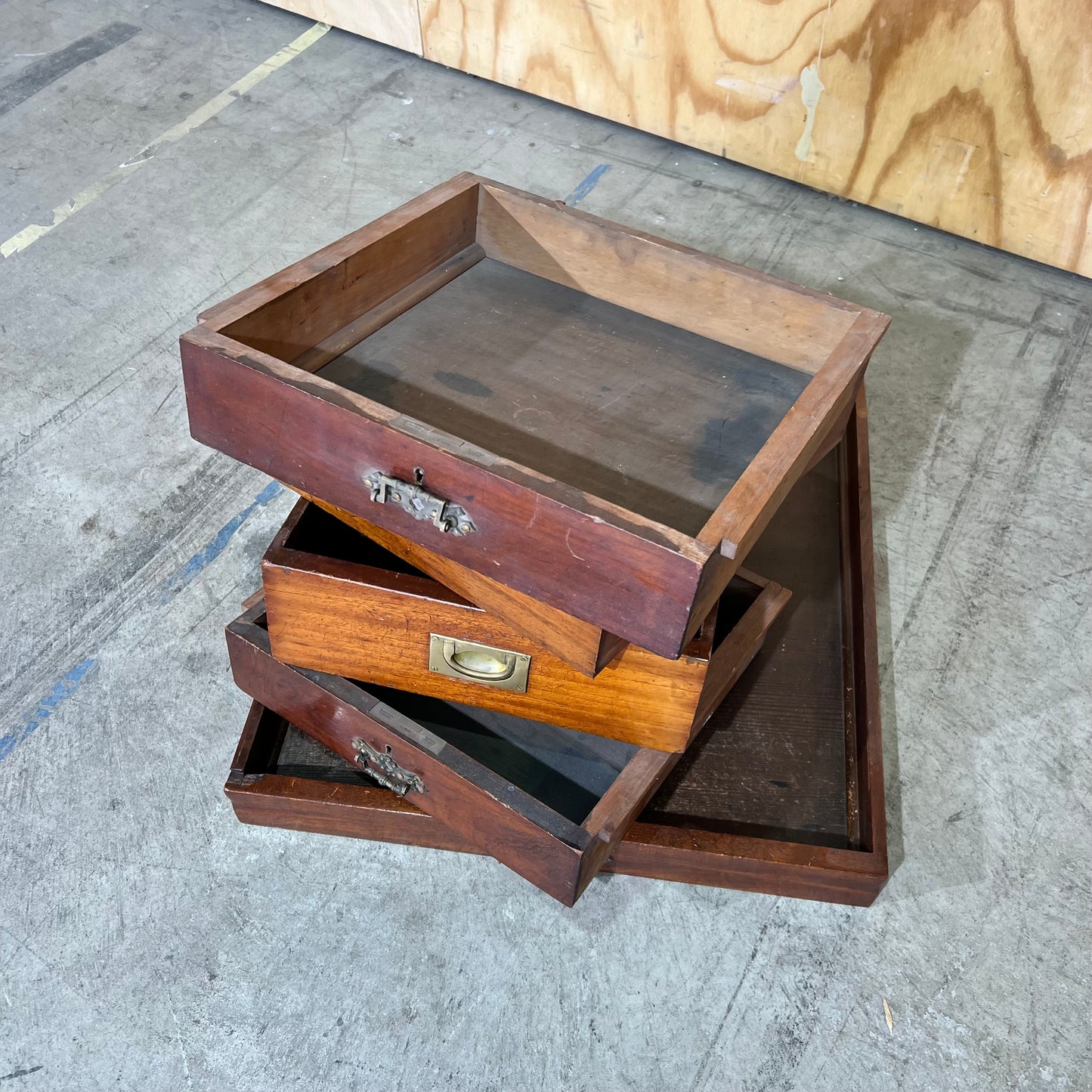 Collection of Vintage Campaign & Cabinet Drawers