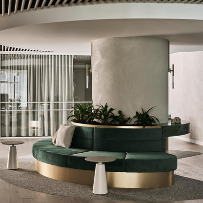 Custom Teal Upholstered Modular Seating Cushions