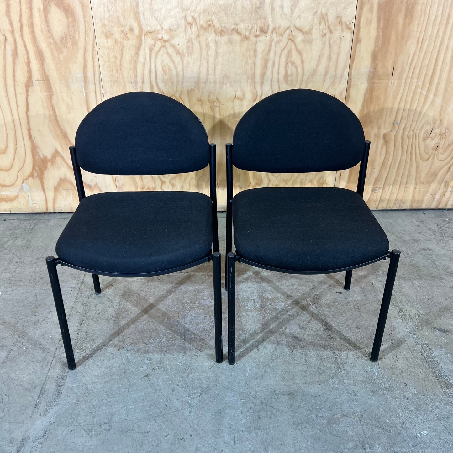 Black Fabric Visitor Chair