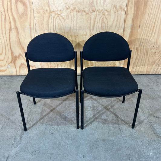 Black Fabric Visitor Chair