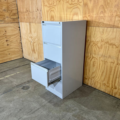 Mercury Light Grey Metal Filing Cabinet