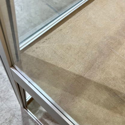 Aluminium and Glass Display Cabinet (Without Key)