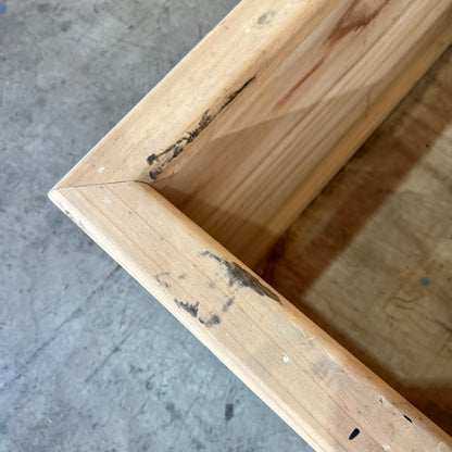 Timber Planter on Castor Wheels