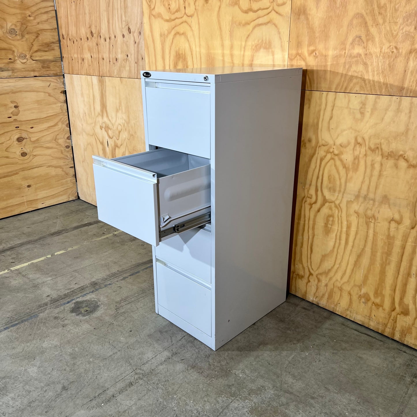 Mercury Light Grey Metal Filing Cabinet