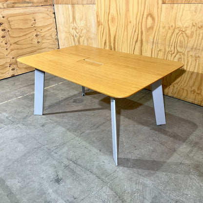 Executive Boardroom Meeting Table with Integrated Power Port