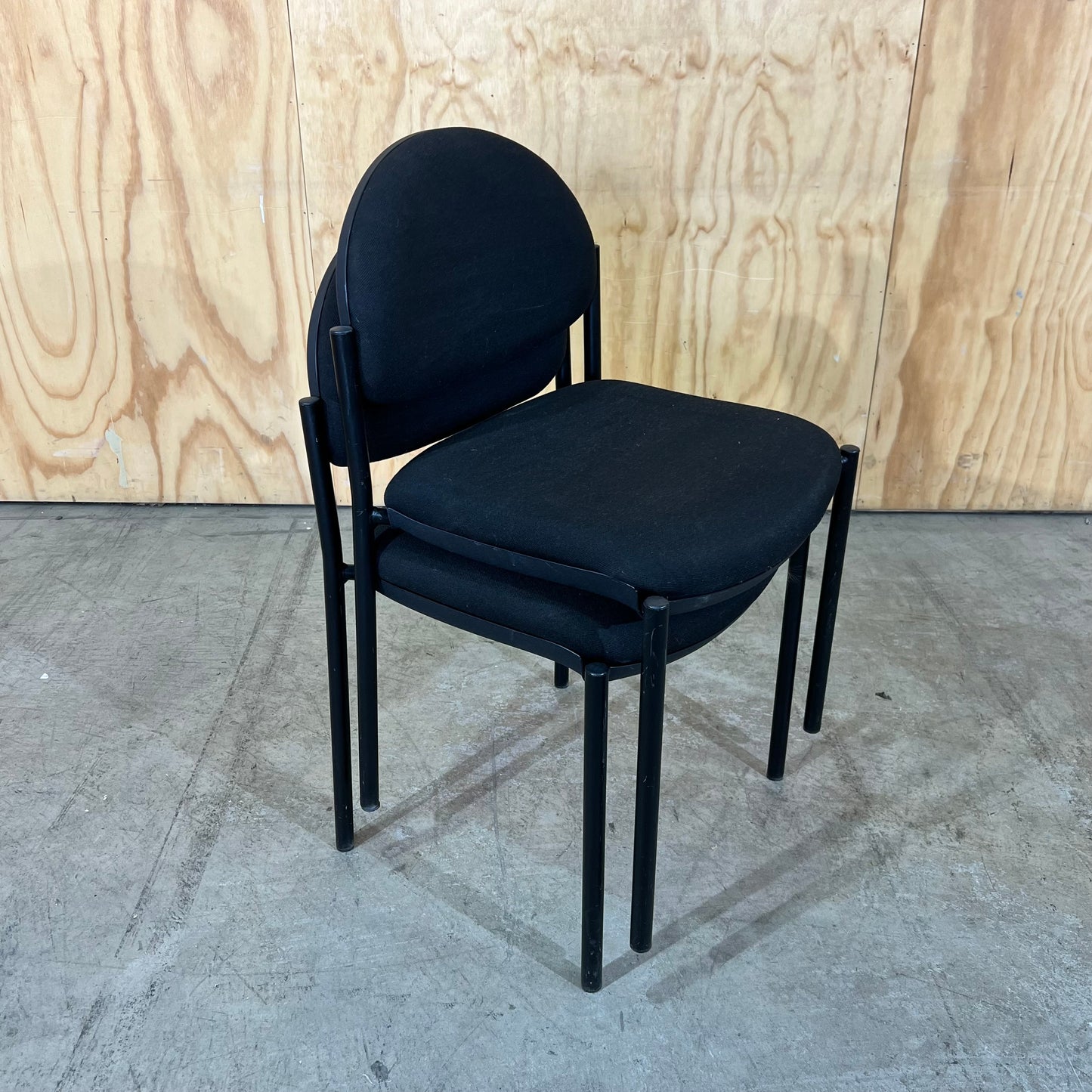 Black Fabric Visitor Chair