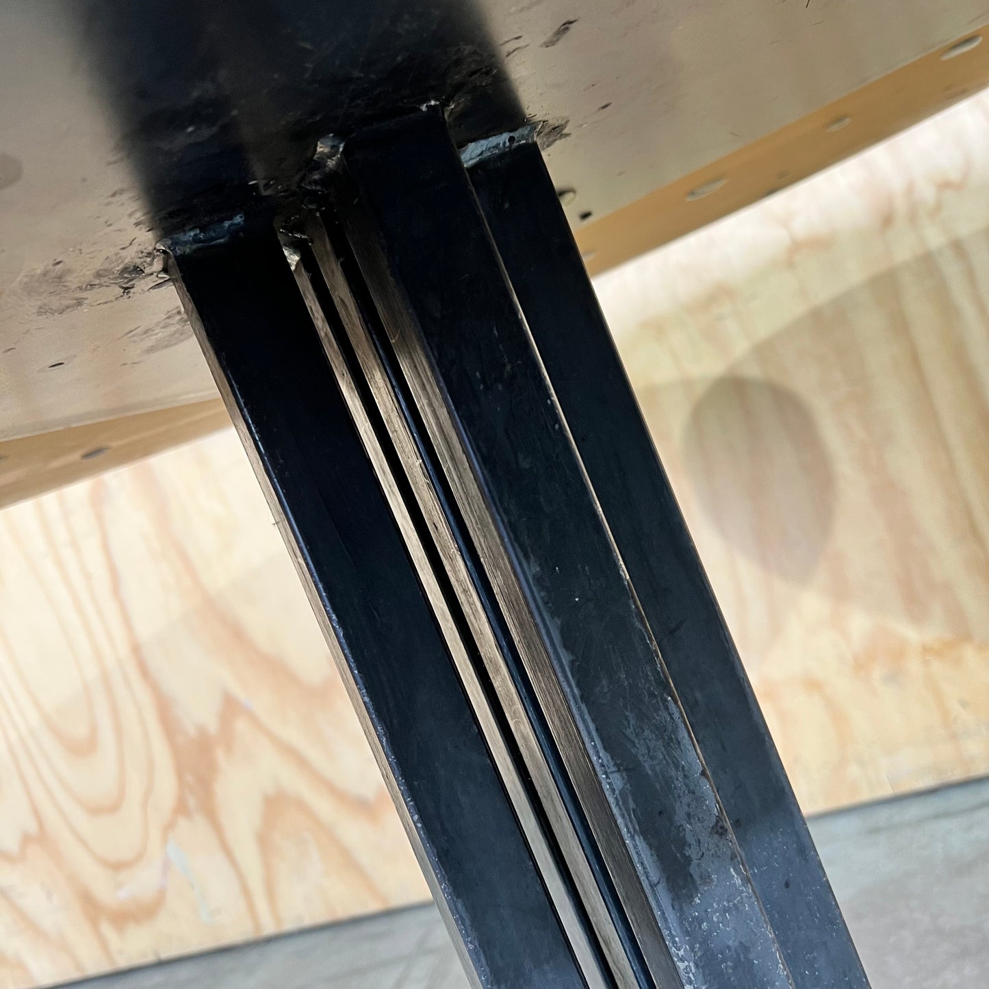 Industrial Timber & Steel Dining Table