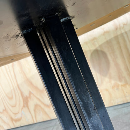 Industrial Timber & Steel Dining Table