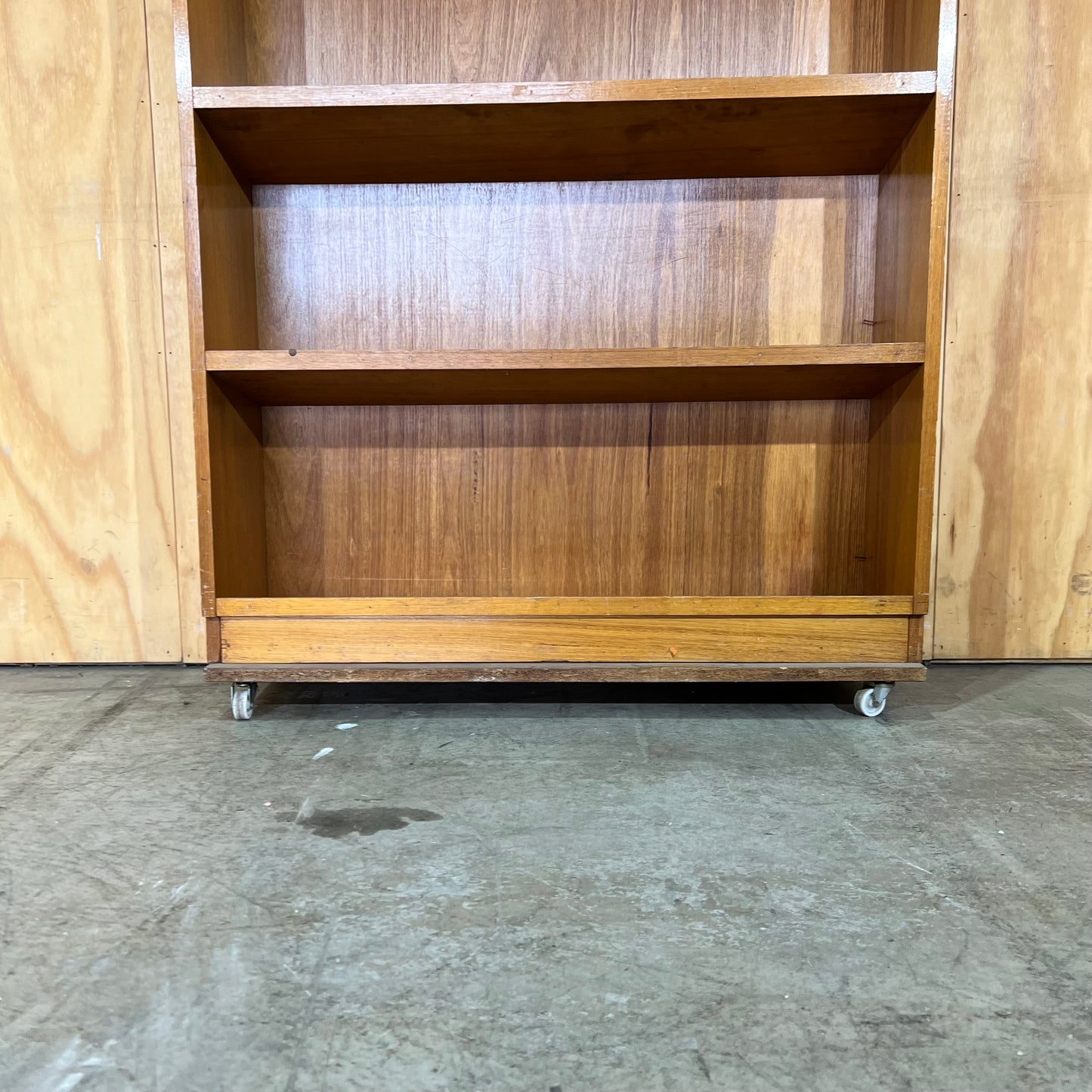 Vintage Mid-Century Timber Library Book Shelf