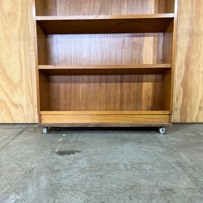 Vintage Mid-Century Timber Library Book Shelf