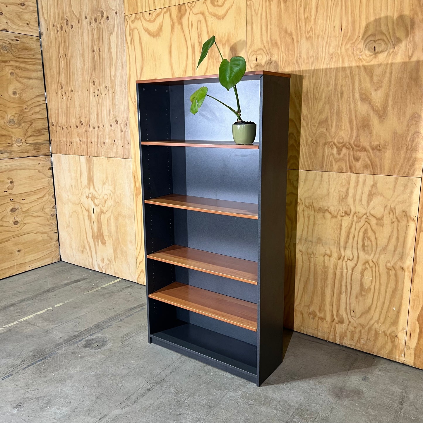 Timber and Slate Laminate Bookshelf