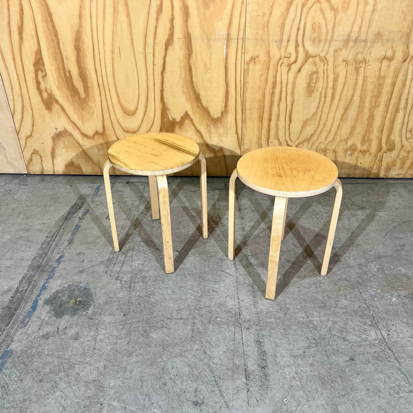 Vintage IKEA Frosta Birch Bentwood Stools