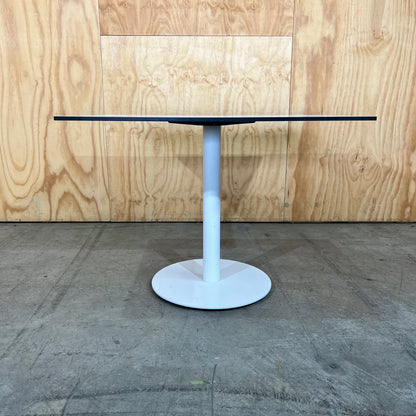 Square Table in White Laminate
