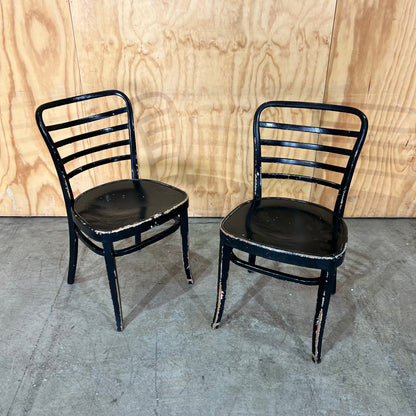 Thonet Horizontal Slat-Back Café Chair
