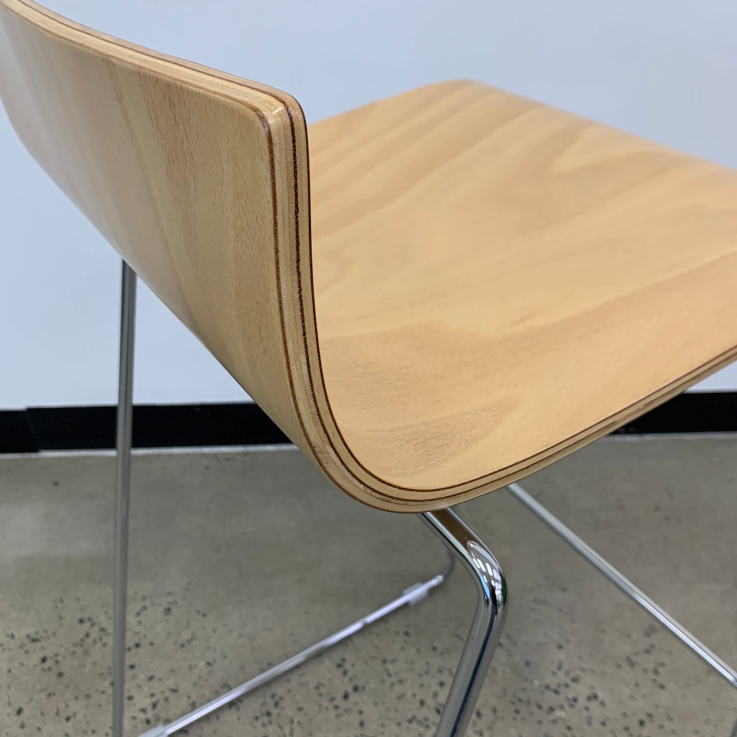 Workspace Quadra Sled Stool Wooden