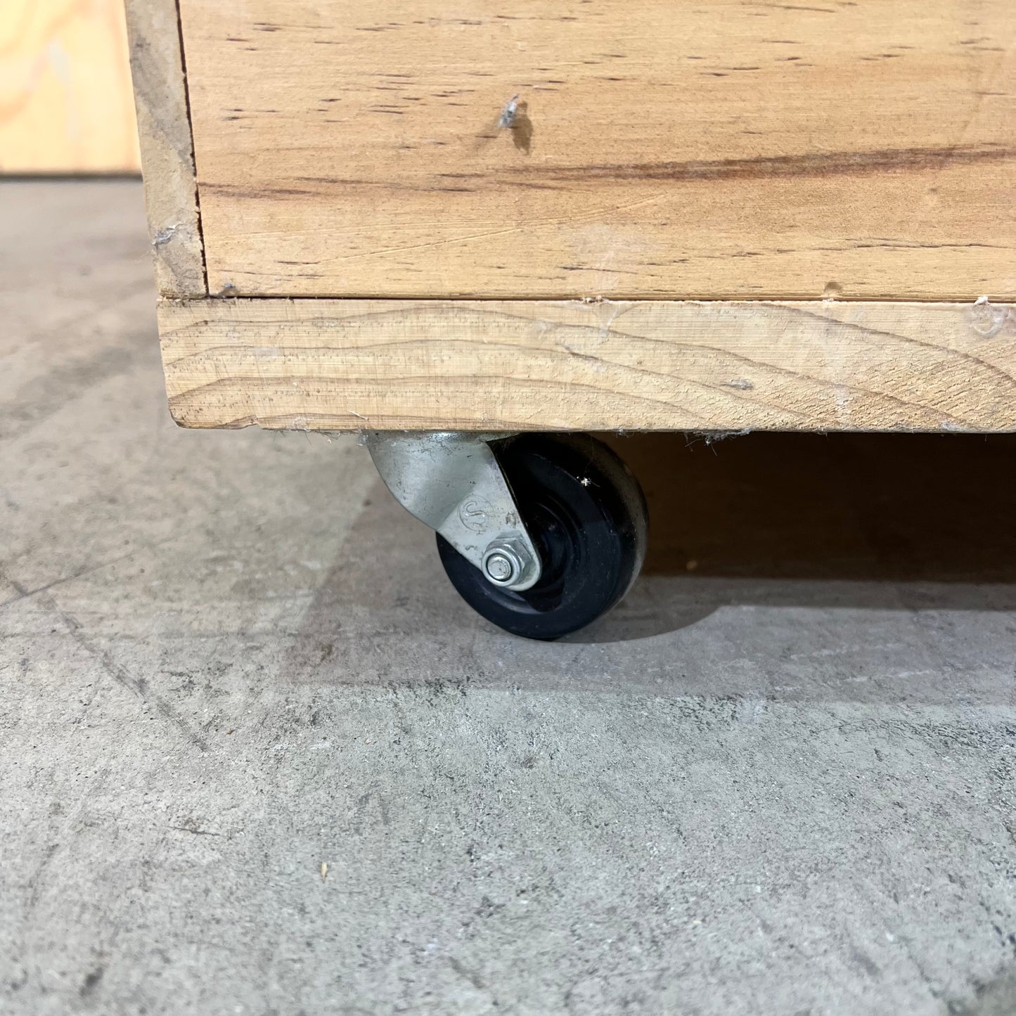 Timber Planter on Castor Wheels