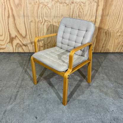 Kinnarps 1980s Scandinavian Bentwood Armchair