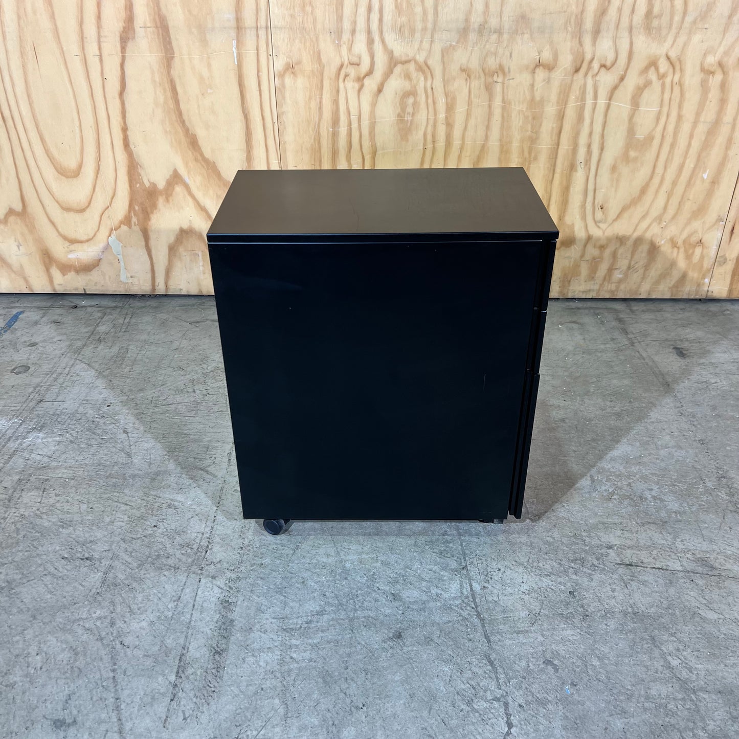 Slim Black Metal 3 Draw Pedestal