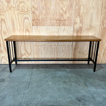 Long Timber Narrow High Bench Table