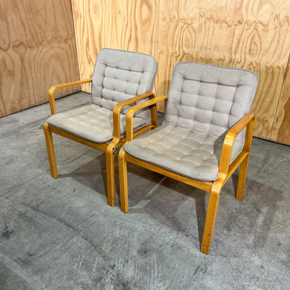 Kinnarps 1980s Scandinavian Bentwood Armchair