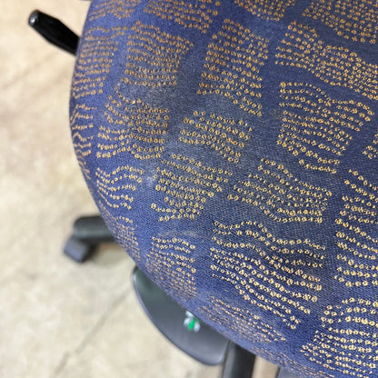 Blue Patterned Task Chair