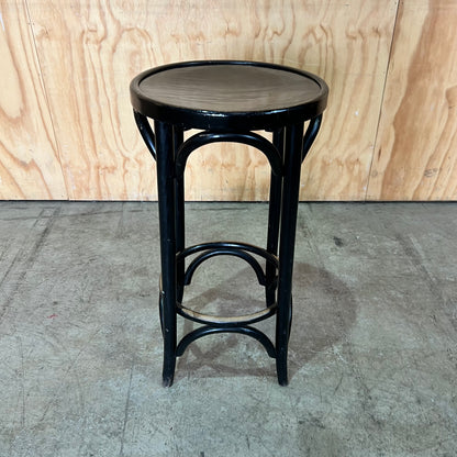 Black Timber Bentwood Bar Stool