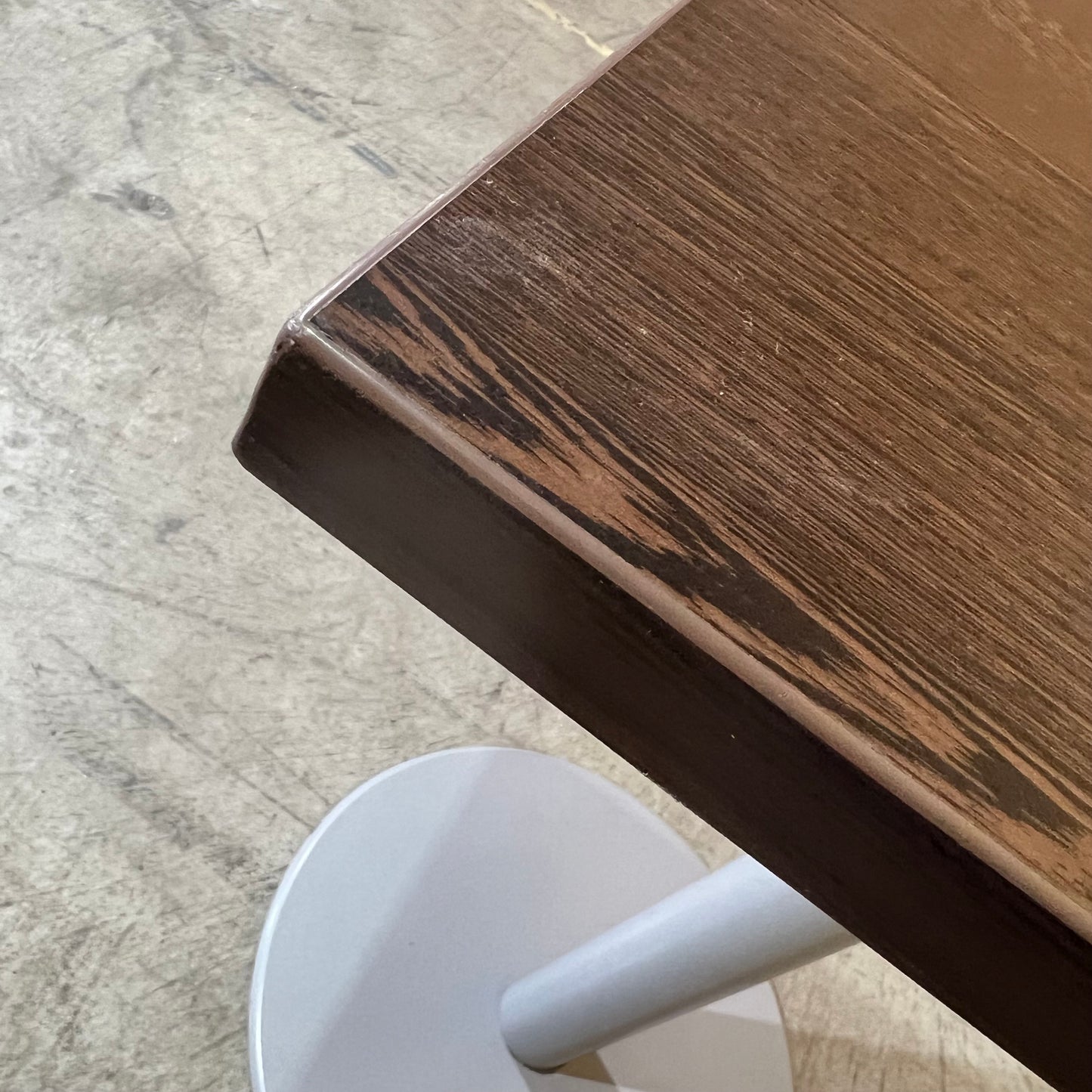 Dark Timber Laminate Square Cafe Table