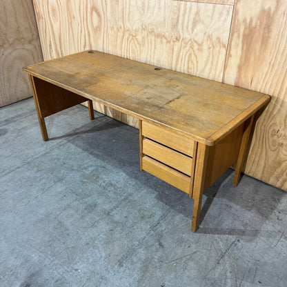 Mid Century Desk with three drawers