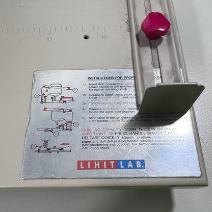 Lihit Lab Auto Punch Model P-2003  Heavy-Duty Electric Paper Drill / Auto Punch