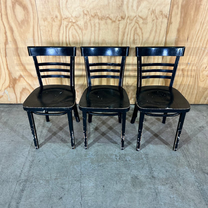 Black Timber Bentwood Schoolhouse Chair