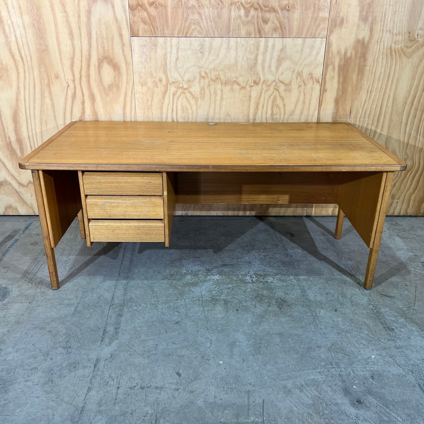 Mid-Century Teak Executive Desk