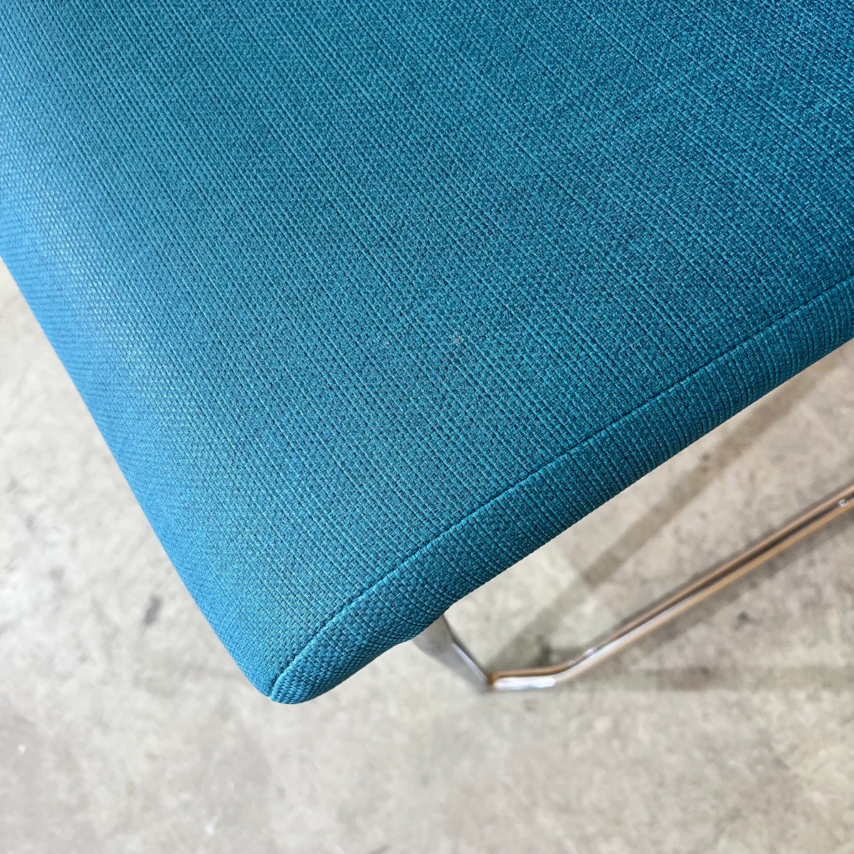 Mark Perry Teal Stackable Sled Chair
