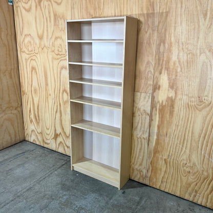 Light Ash 6 Shelf Bookshelf
