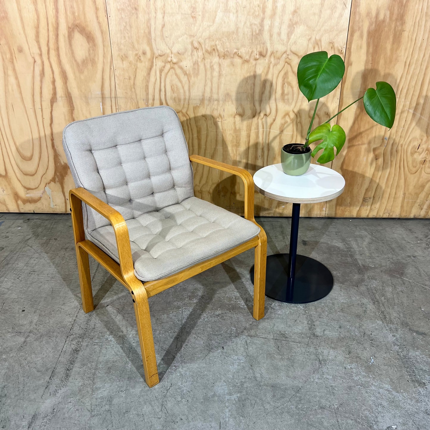 Kinnarps 1980s Scandinavian Bentwood Armchair