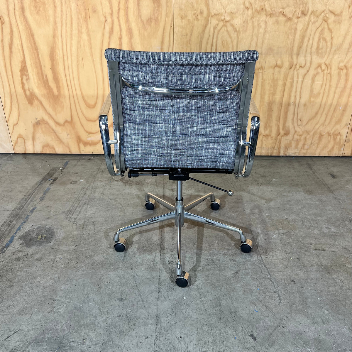 Grey Upholstery and Chrome Task Chair