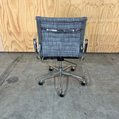 Grey Upholstery and Chrome Task Chair
