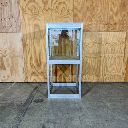 Aluminium and Glass Display Cabinet (Without Key)
