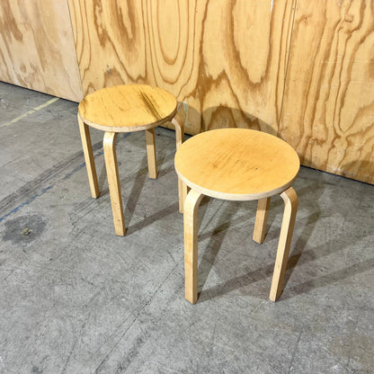Vintage IKEA Frosta Birch Bentwood Stools