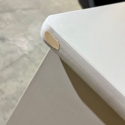Light Grey Desk with Modesty Screen