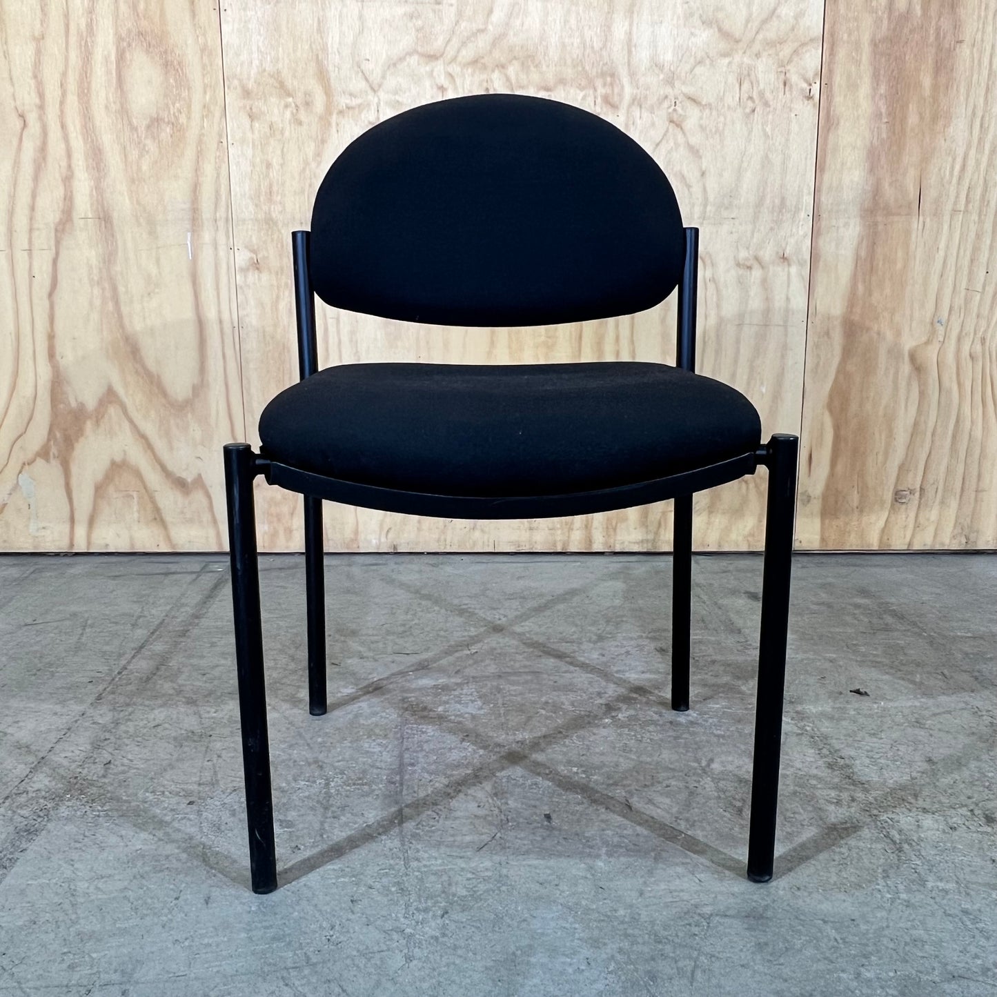 Black Fabric Visitor Chair