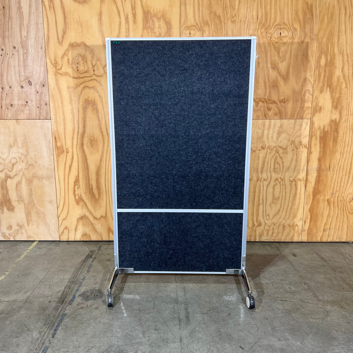 Freestanding Whiteboard and Felt Pin Board on Wheels