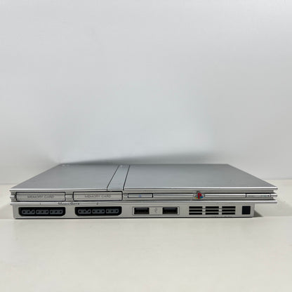 Sony PlayStation 2 Silver Slim with a Silver DualShock Controller 2 Only