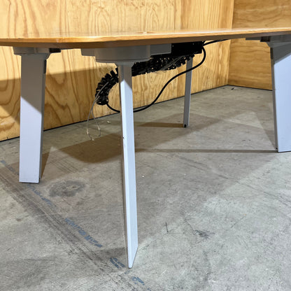 Executive Boardroom Meeting Table with Integrated Power Port
