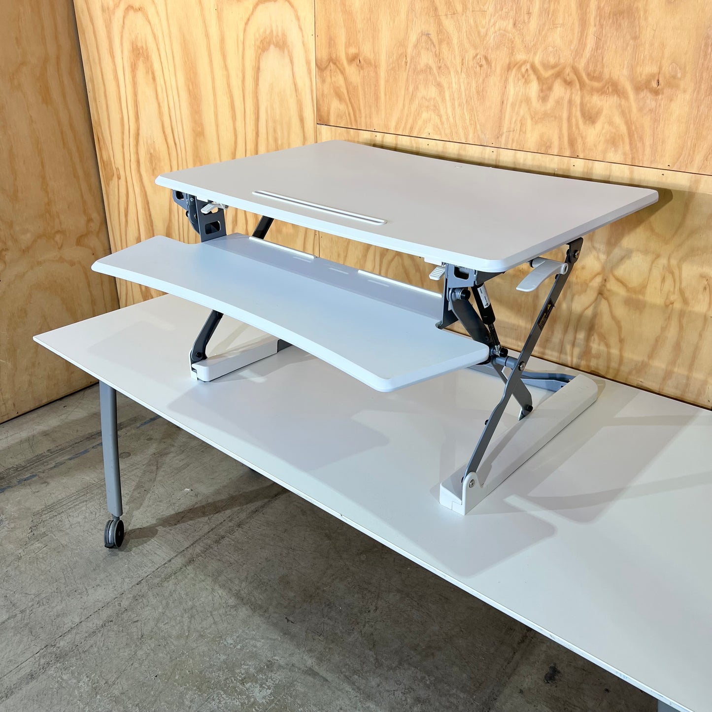 White Desk Riser