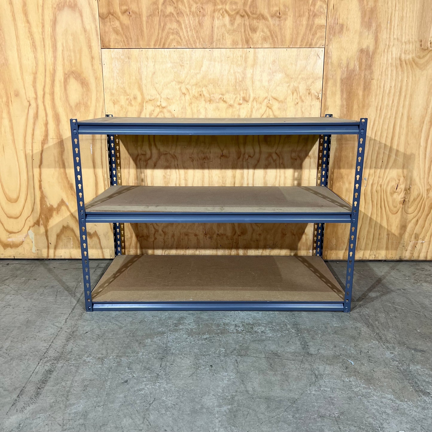 Grey Metal 3-Tier Shelving Unit
