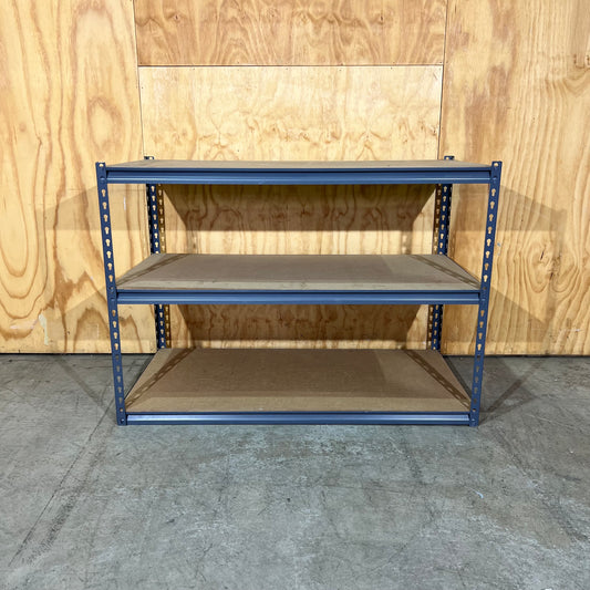 Grey Metal 3-Tier Shelving Unit