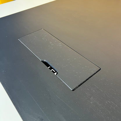Minimalist Desktop Monitor Riser with Cable Access