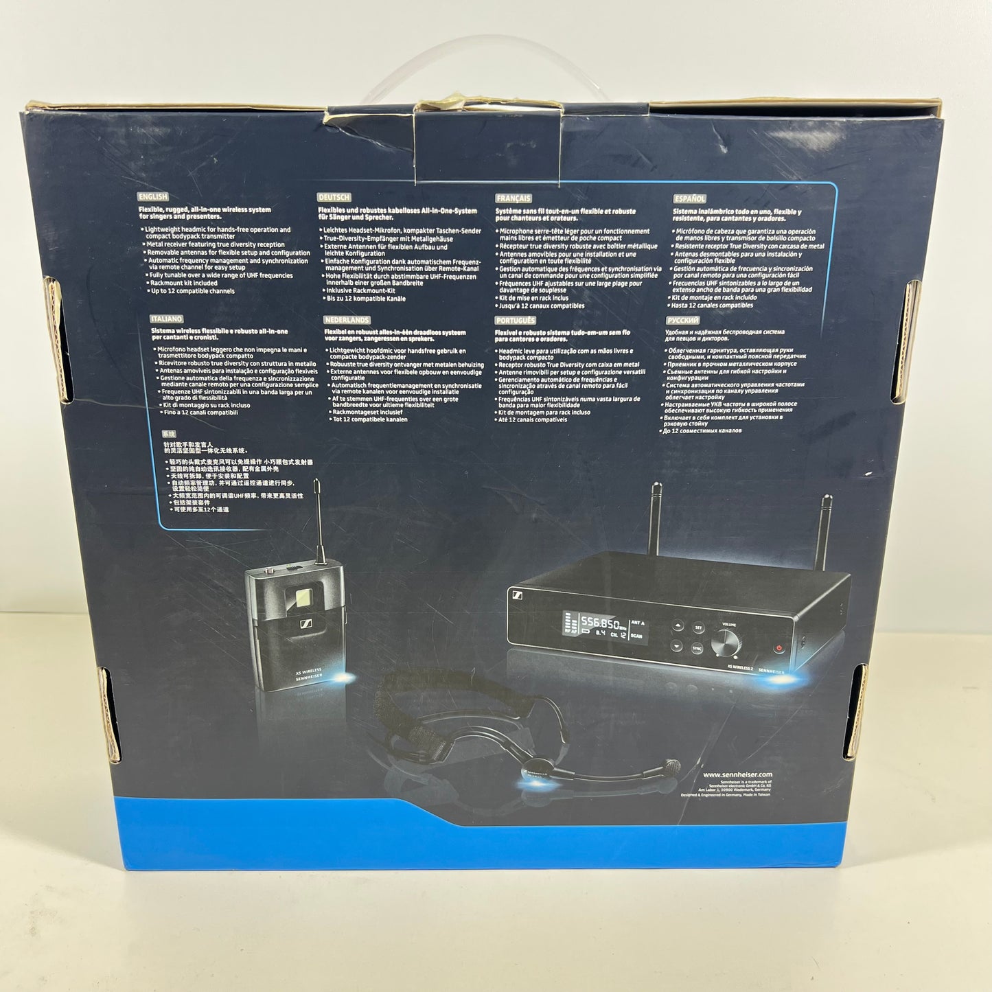 Sennheiser XSW 2-ME3-A Wireless Headset Microphone System Set