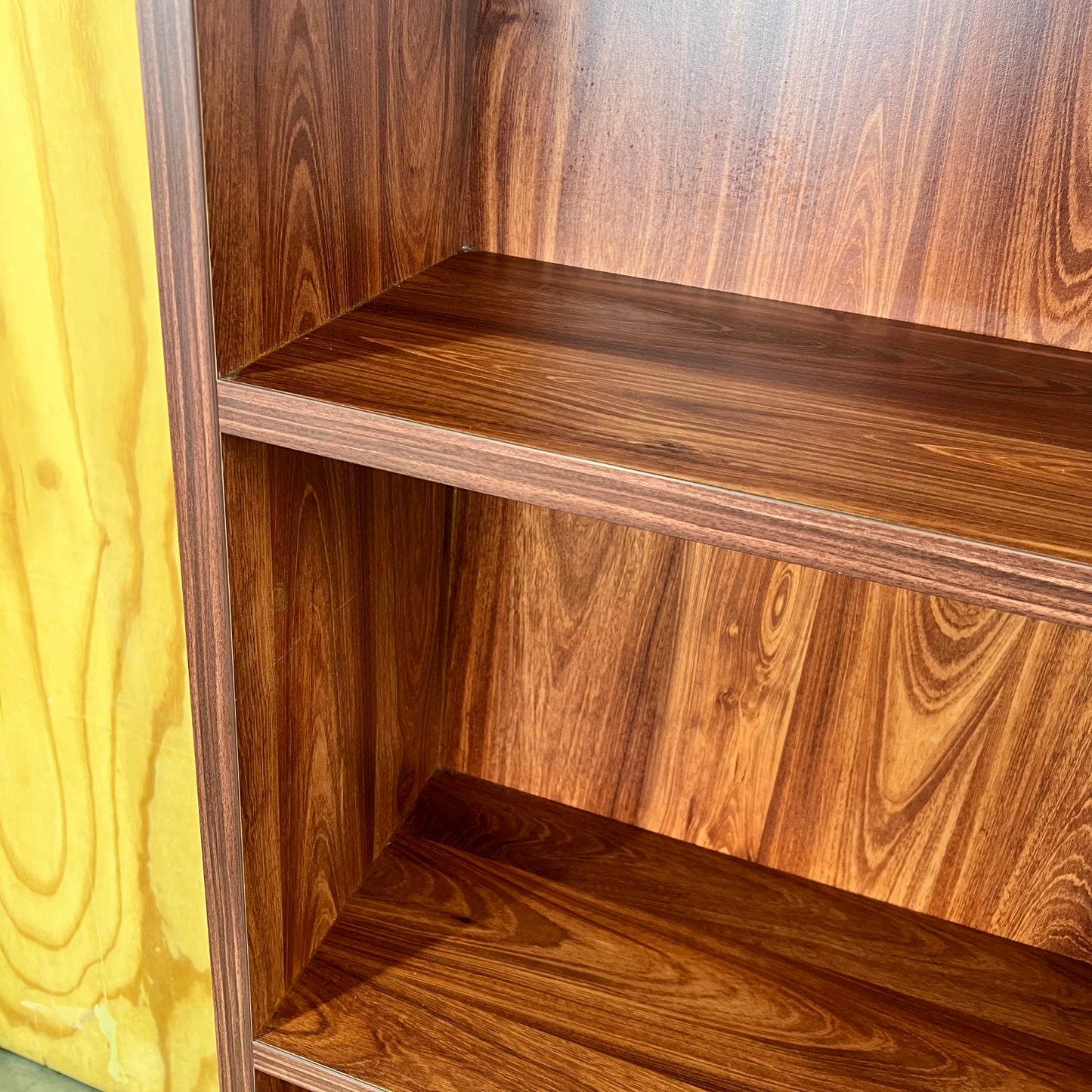 Five-Tier Bookcase in Dark Timber Veneer