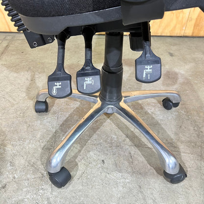 Black Upholstered Task Chair